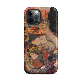 The Balcony - Custodia per iPhone di Edward Atkinson Hornel, 12 Pro Max / Opaco, Custodie per telefoni cellulari, Toby Leon