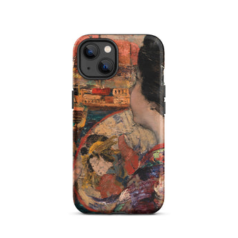 The Balcony - Custodia per iPhone di Edward Atkinson Hornel, 13 / Opaco, Custodie per telefoni cellulari, Toby Leon