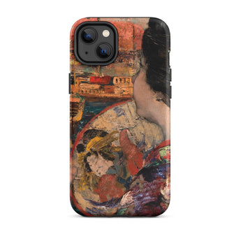 The Balcony - Custodia per iPhone di Edward Atkinson Hornel, 14 Plus / Opaco, Custodie per telefoni cellulari, Toby Leon