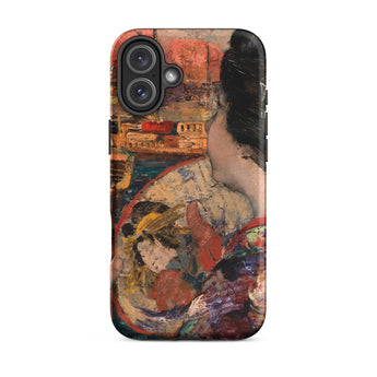 The Balcony - Custodia per iPhone di Edward Atkinson Hornel, 16 Plus / Opaco, Custodie per telefoni cellulari, Toby Leon