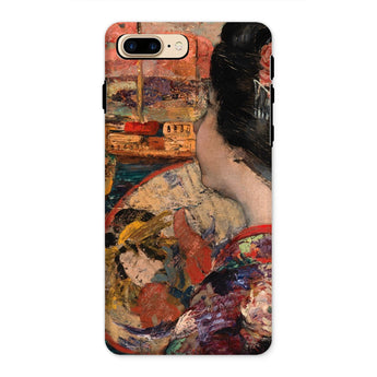 The Balcony - Edward Atkinson Hornel Iphone Case, 8 Plus / Matte, Phone Case Traditional Japanese Artwork Geisha Design Rich