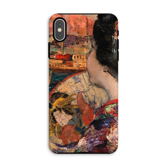 The Balcony - Edward Atkinson Hornel Iphone Case, Xs Max / Matte, Phone Case Traditional Japanese Art Geisha Design Vibrant