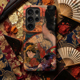 The Balcony - Edward Atkinson Hornel Phone Case Vibrant Textured Phone Case Detailed Painting Two Women Edward Atkinson Hornel’s