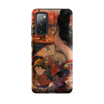 The Balcony - Edward Atkinson Hornel Phone Case Samsung Galaxy S20 Fe / Matte Vibrant Textured Painting Woman Traditional Attire Hornel’s