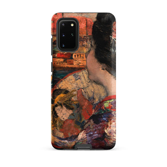 The Balcony - Edward Atkinson Hornel Phone Case Samsung Galaxy S20 Plus / Matte Phone Case Vibrant Textured Painting Women Traditional