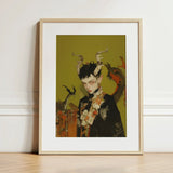 Baphomet’s Bastard - Gay Demon Art Print / Canvas Framed Stylized Portrait Dark Hair Ornate Child, Twisted Offspring, Shadowy Folds Prints