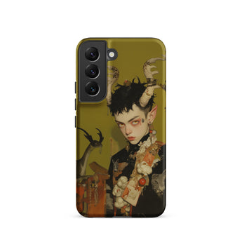 Baphomet’s Bastard - Gay Demon Samsung Case, Galaxy S22 / Matte, Phone Case Illustration Person Horns Pointed Ears