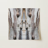 Barking Mad 3 - Trippy Tree Trunk Art Print / Canvas Abstract Symmetrical Artwork Mirrored Textured Bark Pattern Muted Mad’s Striking