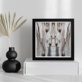 Barking Mad 3 - Trippy Tree Trunk Art Print / Canvas Framed Abstract Artwork Symmetrical Patterns Muted Tones Mad’s Striking Symmetry,