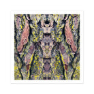 Barking Mad too - Trippy Tree Trunk Art Print, Tree Bark Pink Yellow Gray Lichen Patterns Arranged
