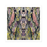 Barking Mad too - Trippy Baumstamm-Kunstdruck / Leinwand, 12x12’’ / 31x31cm / Ungerahmt / Weißer Rand, Poster Drucke & visuelle Kunstwerke, Toby