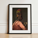 Bashi Besouk - Stampa d'arte di Jean Leon Gerome / Tela, 12x16’’ / 31x41cm / Cornice nera / Passe-partout, Poster, Stampe e Opere d'arte visiva, Toby