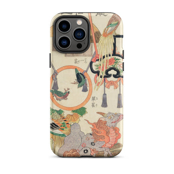 Basketry Work - Ichida Shoshichiro of Naniwa Iphone Case, 13 Pro Max / Matte, Japanese Art Patterned Phone Case