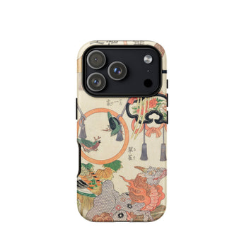 Basketry Work - Ichida Shoshichiro of Naniwa Phone Case Iphone 17 Pro / Matte Beige Orange Floral Iphone 12 Pro Max Case Ichida