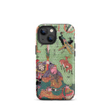 Lavoro di intreccio di cesti di Ichida Shoshichiro di Naniwa - Custodia Iphone di Utagawa Kunisada, 13 Mini / Opaca, Custodie per telefoni cellulari, Toby Leon