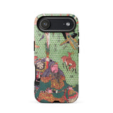 Basketry Work by Ichida Shoshichiro of Naniwa - Utagawa Kunisada Phone Case Iphone 17 Air / Matte Green Black Phone Case Samurai Design