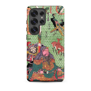 Basketry Work by Ichida Shoshichiro of Naniwa - Utagawa Kunisada Phone Case Samsung Galaxy S25 Ultra / Matte Vibrant Green Phone Case