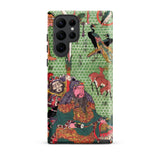 Basketry Work by Ichida Shoshichiro of Naniwa - Utagawa Kunisada Phone Case Samsung Galaxy S22 Ultra / Matte Vibrant Green Phone Case