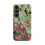 Basketry Work by Ichida Shoshichiro of Naniwa - Utagawa Kunisada Phone Case Samsung Galaxy S24 Plus / Matte Vibrant Green Phone Case