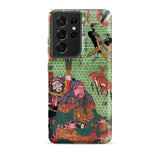 Basketry Work by Ichida Shoshichiro of Naniwa - Utagawa Kunisada Phone Case Samsung Galaxy S21 Ultra / Matte Vibrant Green Phone Case