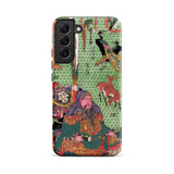 Basketry Work by Ichida Shoshichiro of Naniwa - Utagawa Kunisada Phone Case Samsung Galaxy S22 Plus / Matte Vibrant Green Phone Case