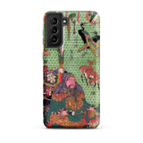 Basketry Work by Ichida Shoshichiro of Naniwa - Utagawa Kunisada Phone Case Samsung Galaxy S21 Plus / Matte Vibrant Intricately Illustrated