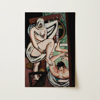 The Bath - Max Beckmann Art Print / Canvas, 12x18’’ / 31x46cm / Unframed / no Border, Posters Prints & Visual Artwork, Toby Leon