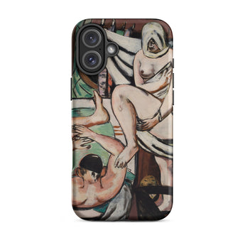 The Bath - Max Beckmann Expressionist Iphone Case, 16 Plus / Matte, Phone Case Nude Figures