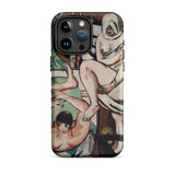 The Bath - Max Beckmann Expressionist Phone Case Iphone 15 Pro / Matte Artistic Phone Case Max Beckmann Expressionist, German