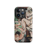 The Bath - Max Beckmann Expressionist Phone Case Iphone 15 Pro / Matte Iphone Case Nude Art Print Max Beckmann Expressionist, German