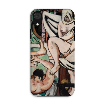 The Bath - Max Beckmann Expressionist Phone Case Iphone Xr / Matte Phone Case Artistic Reproduction Modernist Nude Painting Max Beckmann