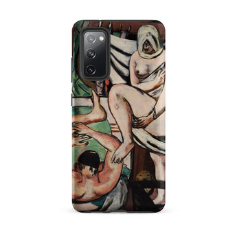 The Bath - Max Beckmann Expressionist Phone Case Samsung Galaxy S20 Fe / Matte Phone Case Vibrant Expressive Painting Figures Dynamic Poses