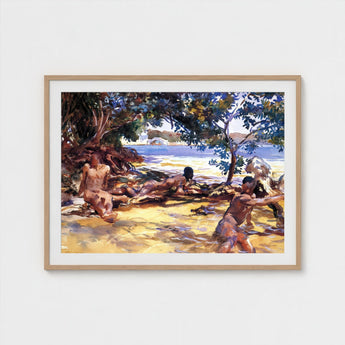 Bathers - John Singer Sargent Art Print / Canvas, Sun-drenched Fever Dream, Gay Prints