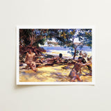Bathers - John Singer Sargent Art Print / Canvas, Sun-drenched Fever Dream, Gay Prints