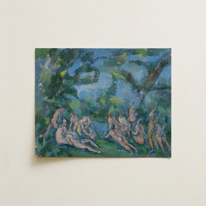 The Bathers - Paul Cezanne Art Print / Canvas Rectangular Painting Nude Figures Lush Impressionistic Forest Cézanne’s Innovative Vision,