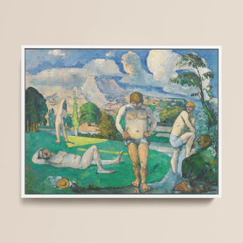 Bathers at Rest - Paul Cézanne Fine Art Print / Canvas, 16x12’’ / 41x31cm / White Frame, Posters Prints & Visual Artwork, Toby Leon