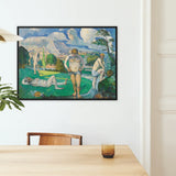 Bathers at Rest - Paul Cézanne Fine Art Print / Canvas, Cézanne’s Bathers, Geological Outcrop, Fine Art Print