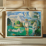 Bathers at Rest - Paul Cézanne Fine Art Print / Canvas Vibrant Oil Painting Nude Figures Sunlit Landscape Rendered Cézanne’s, Geological