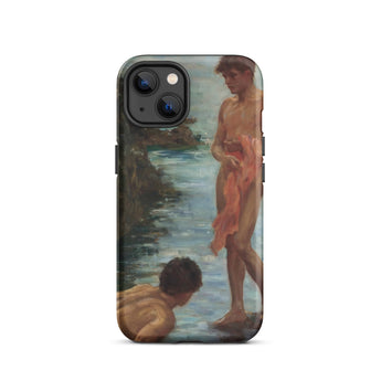 A Bathing Group - Henry Scott Tuke Phone Case, Iphone 13 / Matte, Mobile Cases, Toby Leon