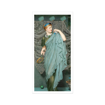 Battledore - Albert Joseph Moore Akademischer Kunstdruck / Leinwand, 10x20’’ / 25x51cm / Ungerahmt / Weißer Rand, Poster, Drucke & visuelle Kunstwerke,