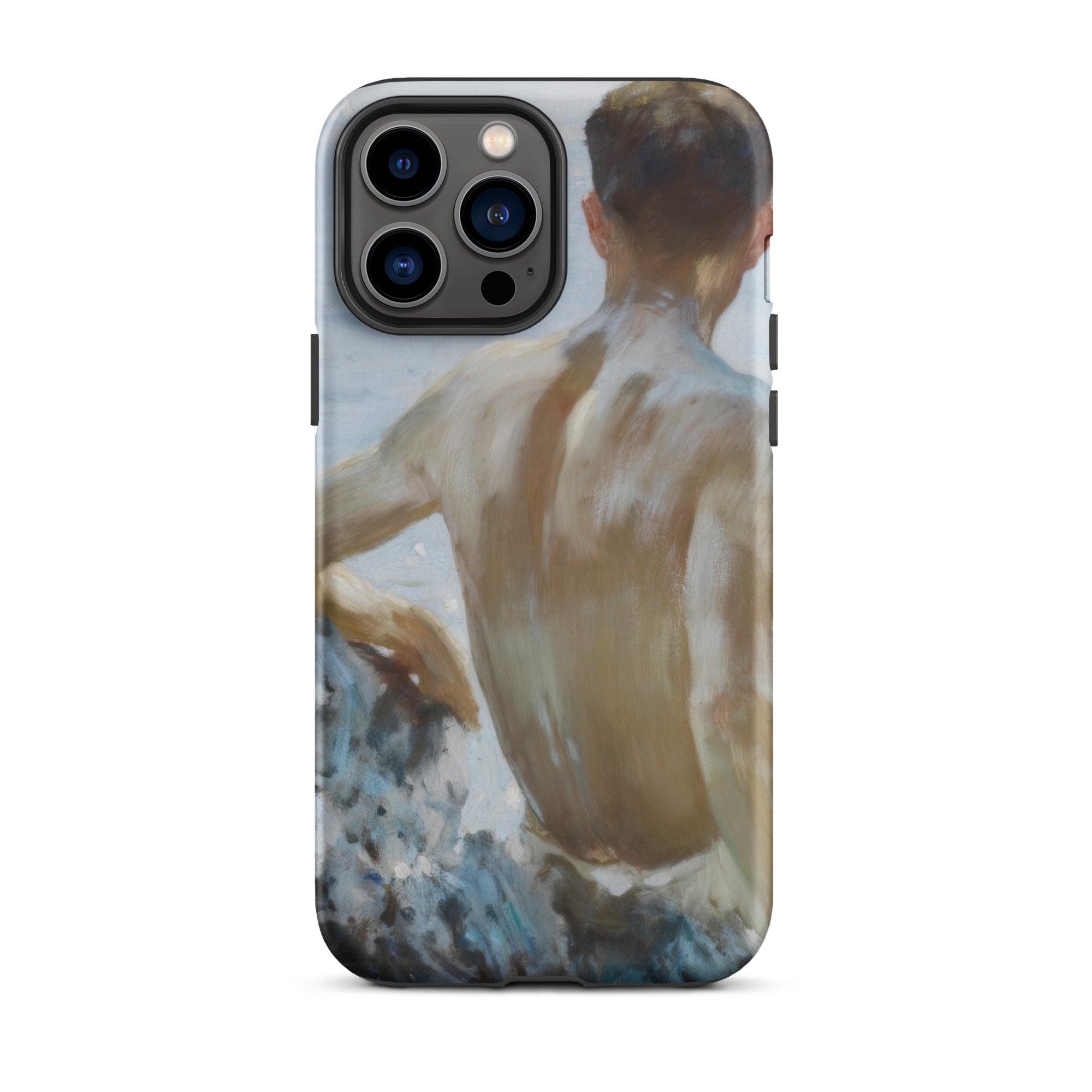 Beach Study - Henry Scott Tuke Iphone Case, 13 Pro Max / Matte, Phone Case Painting Man’s
