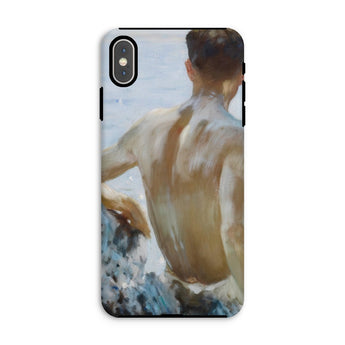 Beach Study - Henry Scott Tuke Phone Case Iphone Xs Max / Matte Phone Case Painting Man Beach Study, Henry Scott Tuke, Sunlit Reverie