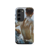 Beach Study - Henry Scott Tuke Phone Case Samsung Galaxy S23 / Matte Phone Case Painted Depiction Man Rendered Earthy Tones Beach Study,