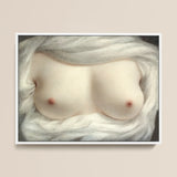 Beauty Revealed - Sarah Goodridge Art Print / Canvas Framed Painting Soft Pale Skin-toned Bust Partially Covered, Painted, Private Love