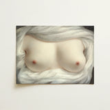 Beauty Revealed - Sarah Goodridge Art Print / Canvas Soft Pale Painting Pair Breasts Gently Covered, Painted, Private Love Token, Widowed