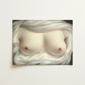 Beauty Revealed - Sarah Goodridge Art Print / Canvas Soft Pale Painting Pair Breasts Gently Covered, Painted, Private Love Token, Widowed