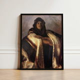 Bedouin Chief - John Singer Sargent Art Print / Canvas Framed Oil Painting Man Traditional Attire Rendered Rich, Commanding Presence Prints