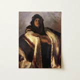 Bedouin Chief - John Singer Sargent Art Print / Canvas Framed Oil Painting Man Traditional Attire Rich Earthy, Commanding Presence Prints