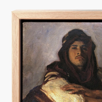 Bedouin Chief - John Singer Sargent Art Print / Canvas Framed Oil Painting Woman Dark Headscarf Draped Garment, Commanding Presence Prints