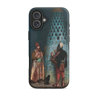 Before the Audience - Jean Leon Gerome Phone Case Iphone 16 Plus / Matte Classical Painting Two Figures Black Cat Jean-léon Gérôme